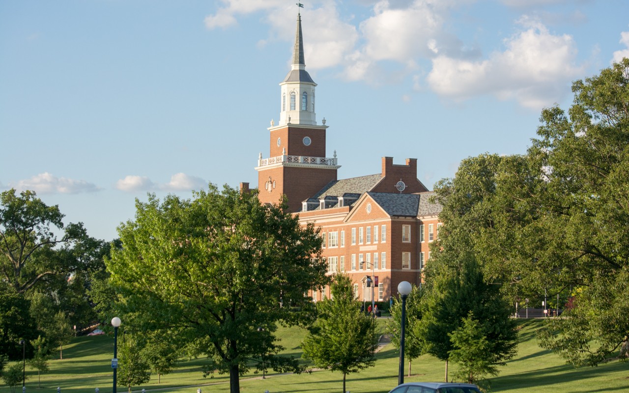 campus at sunset, McMicken